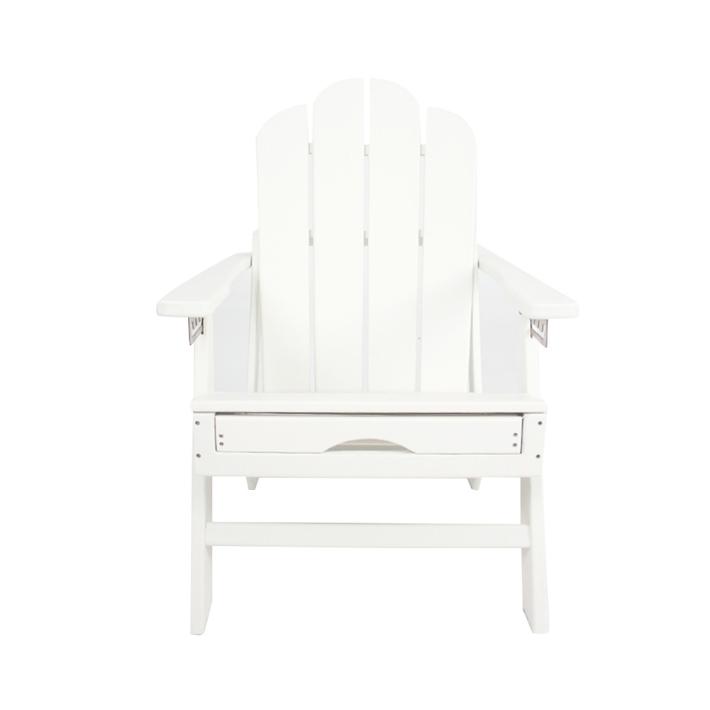 ADM006 Beach Leisure HDPE Adirondack szék-kihúzható ülés kültéri fekvőtámasz