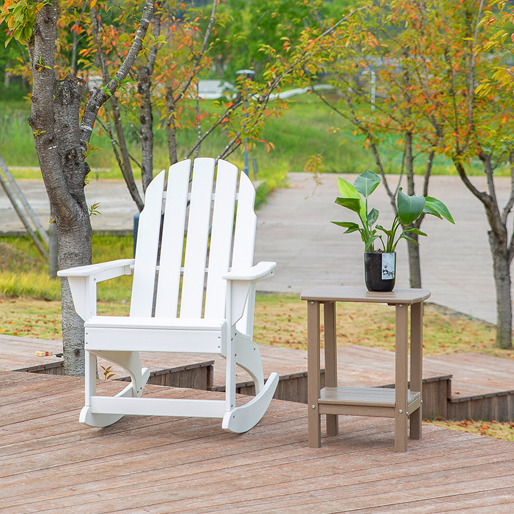 TTM004 antik HDPE Garden Park Patio Adirondack illeszkedő téglalap alakú oldalasztal sorozat